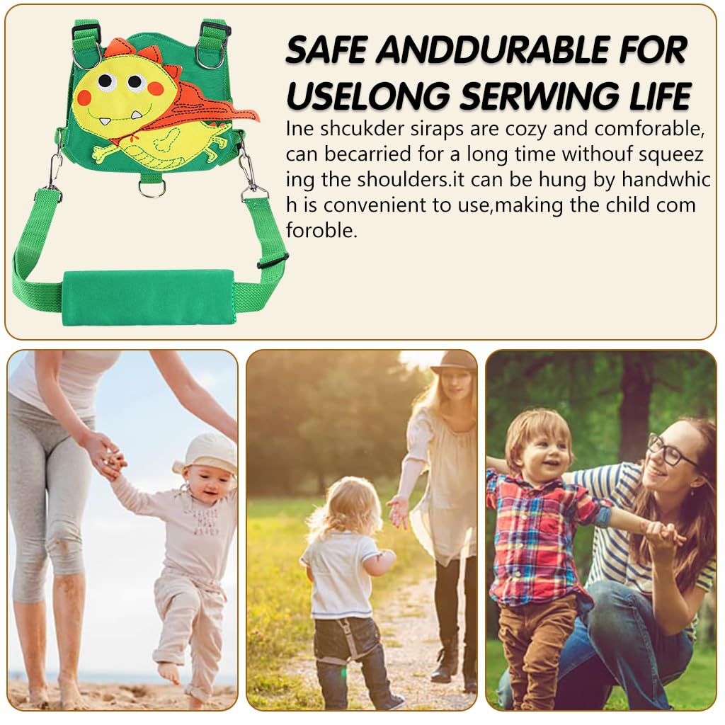 SNOWIE SOFT 3 in 1 Baby Walking Support Toddlers Walking Harnesses with Strap Cartoon Green Dinosaur Toddler Harness Kids Assistant Strap Toddler Walking Harnesses for Toddler 1-3 Years Olds SNOWIE SOFT 3 in 1 Baby Walking Support Toddlers Walking Harnesses with Strap Cartoon Green Dinosaur Toddler Harness Kids Assistant Strap Toddler Walking Harnesses for Toddler 1-3 Years Olds